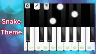 SNAKE THEME Easy Piano [upl. by Arrimat387]