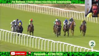 Streaky Bay wins at Yarmouth 07 06 2023 REPLAY REPLAY REACT Horse Racing [upl. by Roscoe]