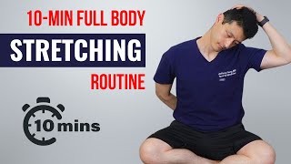 10 Min Full Body Stretch Routine for Beginners [upl. by Ykvir]