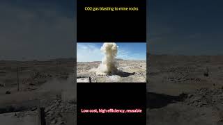 Carbon dioxide gas explosion co2blasting co2rockblasting blastingmining [upl. by Leohcin]