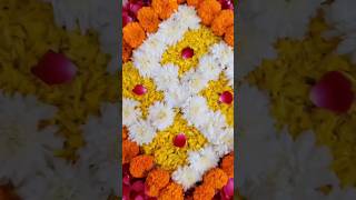 Diwali flower rangoli designs 😊💫 🎀 Diwali rangoli designs diwali rangoli diwalispecial shorts [upl. by Akzseinga17]