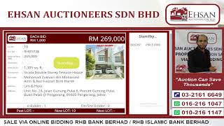 PROPERTY AUCTION SALE VIA ONLINE BIDDING RHB BANK BERHAD  RHB ISLAMIC BANK BERHAD [upl. by Trainer]