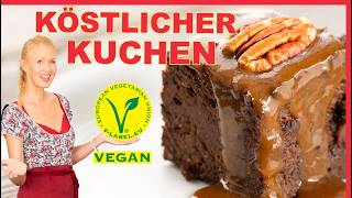 Weltbester Kuchen amp Karamellsoße ⭐️ Backen 20  ALLES anders amp viel besser❗️probiere es aus vegan [upl. by Otrebireh]