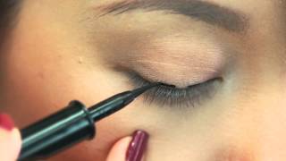 How to use Lancômes Liquid Artliner Precision Point Eyeliner [upl. by Drofwarc]