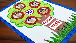 Family Tree School Project  How to Make Family Tree  Family Tree Model  Family Tree Project Idea [upl. by Benji]