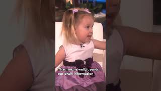 Cute 3yearold periodic table expert Brielle names elements for Ellen Part 1 [upl. by Reyaht]