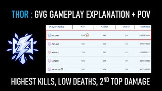 THOR GVG GAMEPLAY  HIGHEST KILL  LOW DEATHS  2ND TOP DAMAGE  POV WOE MARCH 14 2023 [upl. by Laud]