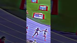 USA Women win gold in 2024 Olympic 4x100m final 2024olympics trackandfield [upl. by Odranoel319]