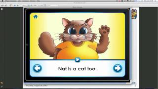 RockNLearn iPad App  Phonics Easy Reader 1 [upl. by Ryhpez]