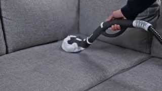 How to Clean a Fabric Sofa with a Steam Cleaner [upl. by Ahsieyt]