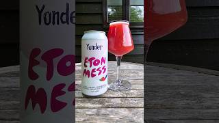 Yonder  Eton Mess  Triple Berry Meringue amp Whipped Cream Pastry Sour 75 craftbeer beer review [upl. by Lymn]