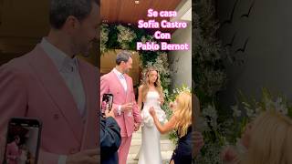 Sofía Castro se casa con Pablo Bernot  su mamá Angelica Rivera la entregó en el altar bodas amor [upl. by Parris966]