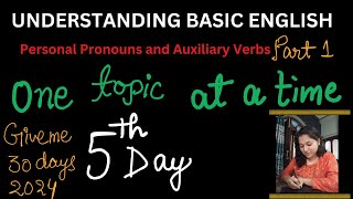 DAY 5 auxiliary verbs is am are etc  demonstrativesthis that these those [upl. by Oiliruam]