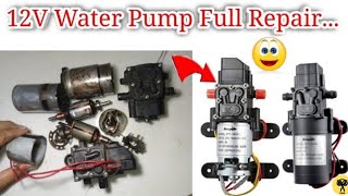 How to repair 12 volt water pump motorHow to replace 12 volt water pump motor12volt pump motor [upl. by Ilana27]