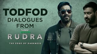 Todfod Dialogues From Hotstar Specials Rudra  Ajay Devgn  DisneyPlus Hotstar [upl. by Alletnahs]