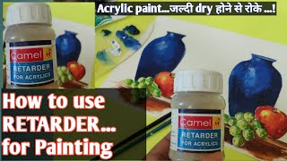 Painting medium for slow drying ArtistaPoojaHindi Painting tips [upl. by Eartha]