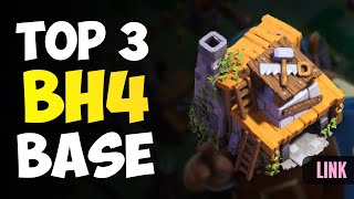 TOP 3 Best Builder Hall 4 Base  BH4 Builder Base  Copy Link  COC Base Layout  Clash of Clans [upl. by Kcirederf]