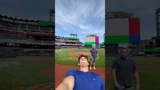 Marshmallow Trickshots with the mets ⚾️ trickshot baseball sports catch throw mlb [upl. by Walworth]