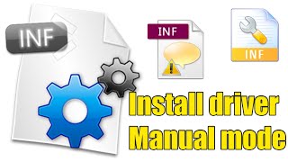 Install driver on Windows with expansion INF uses Command Prompt in manual mode without EXE file [upl. by Niple]