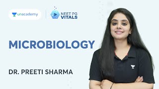 Microbiology with Dr Preeti Sharma  Unacademy NEET PG Vitals [upl. by Anipsed]