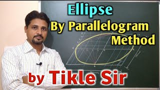 HOW TO DRAW ELLIPSE BY PARALLELOGRAM METHOD ENGINEERING GRAPHICS BY PROF TIKLE SIR [upl. by Atteynot874]