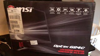 MSI Optix G24C Unboxing and Review [upl. by Tnirb268]