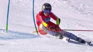 AUDI FIS Ski World Cup  Womens Giant Slalom  Kronplatz ITA 1st run Jan 30 2024 [upl. by Cotsen]