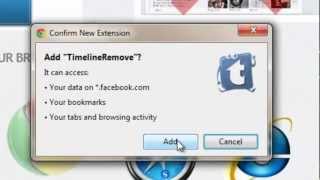 How to remove your Facebook timeline on Google Chrome [upl. by Tirrell]