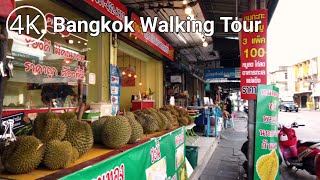 4K THAILAND Walk around Chok Chai 4 Road Famous Local Food Street in Bangkok [upl. by Padraic]