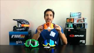 100 Racecraft Vs Accuri Vs Strata Motocross Goggle Comparison [upl. by Einneg]