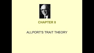 Development of the Learner  ALLPORTS TRAIT THEORY OF PERSONALITY [upl. by Sumahs]