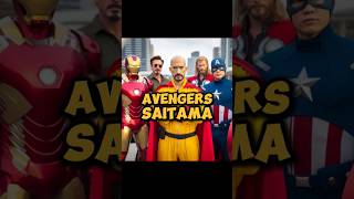 Saitama di Avengers saitama anime onepunchman thanos avengers hulk ironman [upl. by Thorstein]