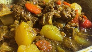 HOW TO COOK JAMAICAN CURRY GOAT RECIPE [upl. by Jonell952]