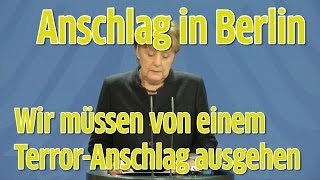 Bundeskanzlerin Merkel zu den Vorfällen in Berlin [upl. by Larimor]