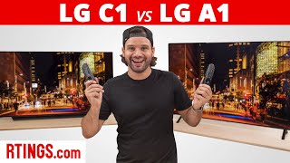 LG C1 OLED vs LG A1 OLED TV Review 2021 – Is It Worth the Extra Money [upl. by Neelear299]