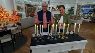 Set of 4 Candle Light Oval Window Candles by Valerie on QVC [upl. by Roane]