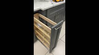 DIY Functualty of Spice Rack Cabinet from ForeverMark Cabinetry Cabinets City Chicago [upl. by Nnylamme]