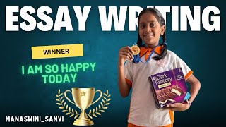 Essay Writing Competition winner ManaswiniSanvi [upl. by Gardas]