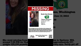 30 YEAR OLD SARAH GRASSER IS MISSING FROM SPOKANE WASHINGTON HELP BRING HER HOME SAFE [upl. by Eilahs361]