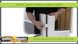 Fitting the Gardinia Adjustable 3D Euro Rebate Door Hinge 9 to 13mm Rebate [upl. by Nohsid]