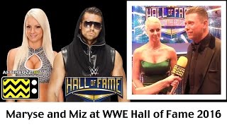 Maryse amp The Miz Hall of Fame 2016 Interview  AfterBuzz TV [upl. by Eceer]