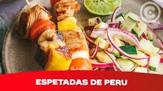 Como grelhar na perfeição Espetadas de Peru [upl. by Anyaled276]