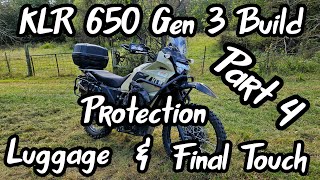 KLR650 Gen 3 Build  Luggage Protection And Everything Else [upl. by Rania]