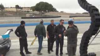 James Hetfield from Metallica rides Aston Martin at Laguna Seca [upl. by Zoara463]