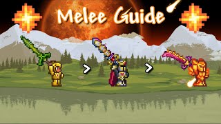 Terraria 1422 Melee Progression Guide [upl. by Haletta]