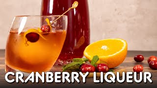 Cranberry Liqueur Recipe with Vodka  Cranberry Liqueur Cocktail Recipe  gf explorers [upl. by Hailahk954]