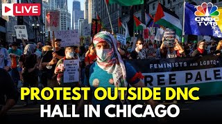 DNC 2024 LIVE Hundreds of Activists Protest in Chicago at Democratic Convention Day 1  Gaza N18G [upl. by Paule]