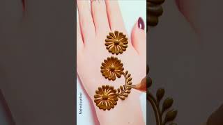 Beautiful mehndi design trick  shorts video easy mehndi [upl. by Llenehc]