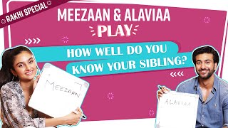 How well does Meezaan Jaffrey amp Alaviaa Jaffrey know each other Rakhi Special  Sibling Edition [upl. by Rausch]