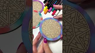 DIY COASTERS using Life of Colour paint pens [upl. by Ameline403]